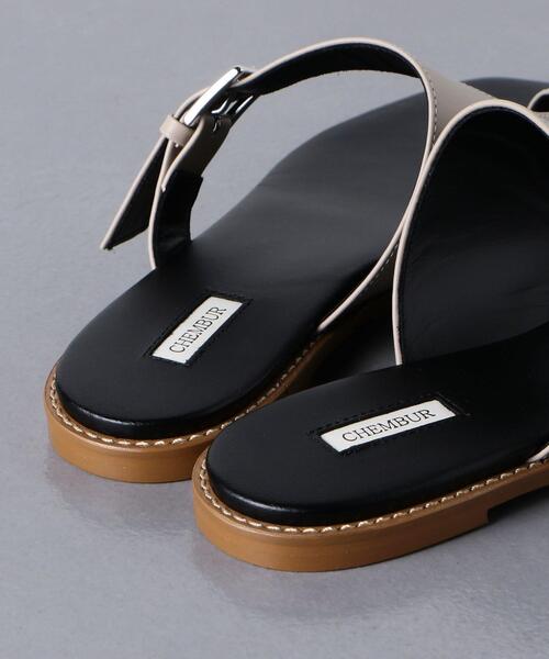 CHEMBUR(チェンバー)の「<CHEMBUR(チェンバー)>トング フラット サンダル(サンダル・レディース・ベージュ・35/36/37/35h/37h/36h/38)」の8枚目の写真