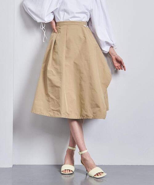 EZUMi（エズミ）の「＜EZUMi（エズミ）＞アシンメトリー ギャザー スカート（スカート・レディース・ブラック/ベージュ・S/M）」の7枚目の写真