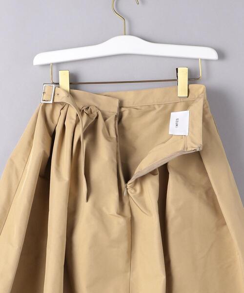 EZUMi（エズミ）の「＜EZUMi（エズミ）＞アシンメトリー ギャザー スカート（スカート・レディース・ブラック/ベージュ・S/M）」の12枚目の写真