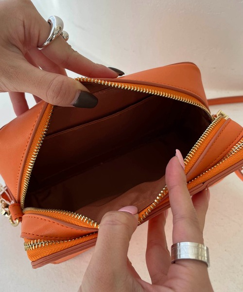 CAPRICIEUX LE'MAGE（カプリシューレマージュ）の「メッシュ機能バッグ（ショルダーバッグ・レディース・アイボリー/ベージュ/オレンジ/サックスブルー・FREE）」の6枚目の写真