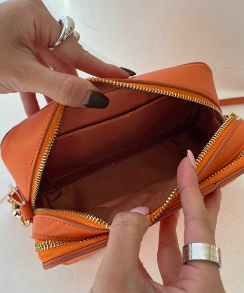 CAPRICIEUX LE'MAGE（カプリシューレマージュ）の「メッシュ機能バッグ（ショルダーバッグ・レディース・アイボリー/ベージュ/オレンジ/サックスブルー・FREE）」の11枚目の写真