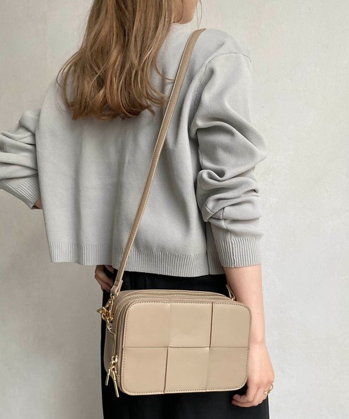 CAPRICIEUX LE'MAGE（カプリシューレマージュ）の「メッシュ機能バッグ（ショルダーバッグ・レディース・アイボリー/ベージュ/オレンジ/サックスブルー・FREE）」の14枚目の写真