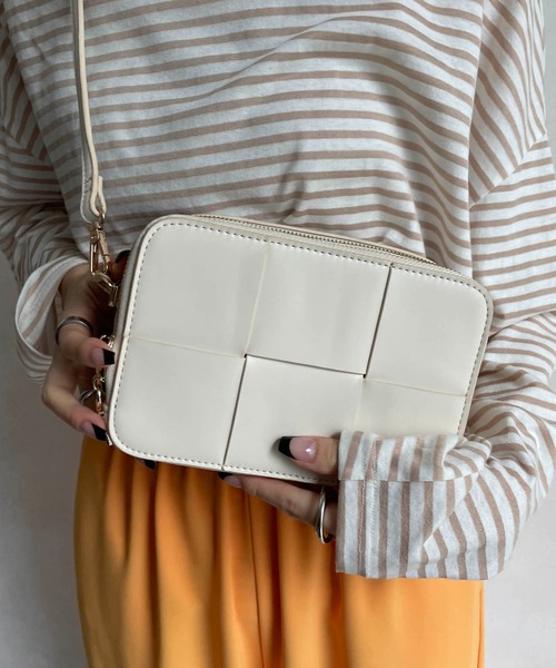 CAPRICIEUX LE'MAGE（カプリシューレマージュ）の「メッシュ機能バッグ（ショルダーバッグ・レディース・アイボリー/ベージュ/オレンジ/サックスブルー・FREE）」の21枚目の写真