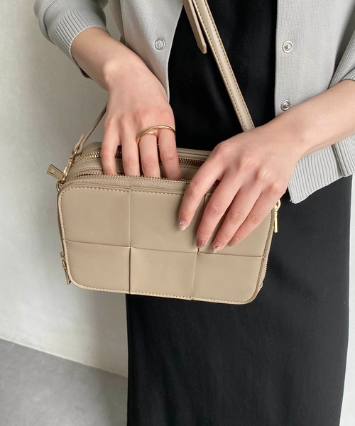 CAPRICIEUX LE'MAGE（カプリシューレマージュ）の「メッシュ機能バッグ（ショルダーバッグ・レディース・アイボリー/ベージュ/オレンジ/サックスブルー・FREE）」の16枚目の写真