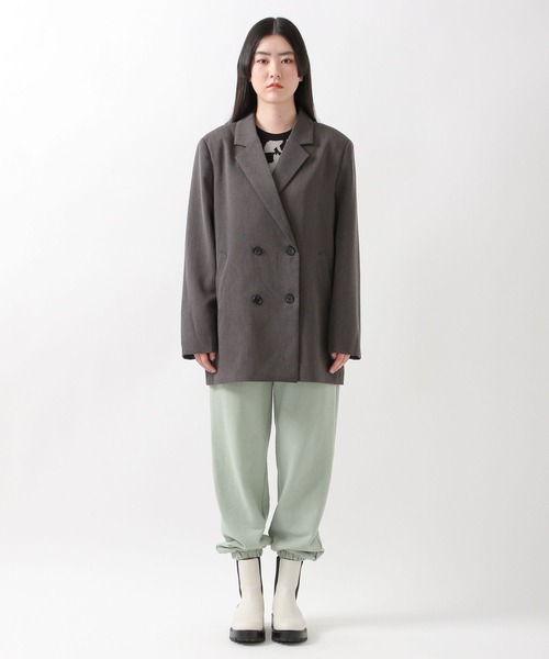 ALAND（エーランド）の「3.3Field Trip／OVER FITダブルジャケット 2275855（テーラードジャケット・レディース・ブラック/グレー・FREE）」の9枚目の写真