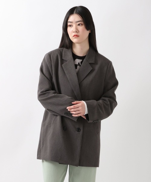 ALAND（エーランド）の「3.3Field Trip／OVER FITダブルジャケット 2275855（テーラードジャケット・レディース・ブラック/グレー・FREE）」の10枚目の写真