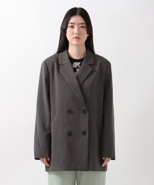 ALAND（エーランド）の「3.3Field Trip／OVER FITダブルジャケット 2275855（テーラードジャケット・レディース・ブラック/グレー・FREE）」の13枚目の写真