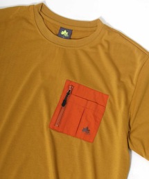 LOGOS（ロゴス）の「LOGOS/ロゴス 配色ジップポケット 半袖Tシャツ 吸汗速乾（Tシャツ/カットソー・メンズ）」