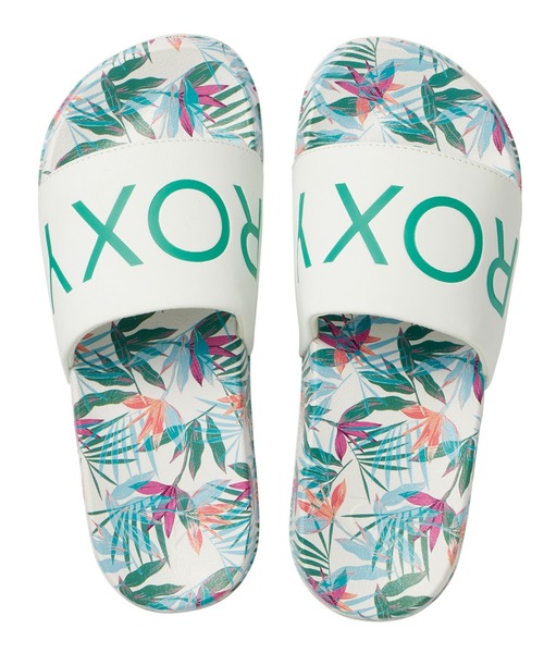 ROXY(ロキシー)の「SLIPPY PRINTED PLUS/ロキシーシャワーサンダル(スライドサンダル)(サンダル・レディース・ホワイト/ブラック/ピンク・SMALL/MEDIUM/LARGE)」の9枚目の写真