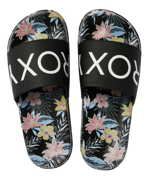 ROXY(ロキシー)の「SLIPPY PRINTED PLUS/ロキシーシャワーサンダル(スライドサンダル)(サンダル・レディース・ホワイト/ブラック/ピンク・SMALL/MEDIUM/LARGE)」の8枚目の写真