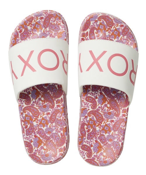ROXY(ロキシー)の「SLIPPY PRINTED PLUS/ロキシーシャワーサンダル(スライドサンダル)(サンダル・レディース・ホワイト/ブラック/ピンク・SMALL/MEDIUM/LARGE)」の6枚目の写真