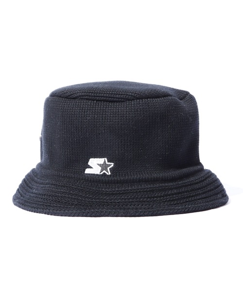 STARTER（スターター）の「STARTER/スターター STC KNIT BUCKETベーシック コットン ニットバケットハット クロシェハット（ハット・メンズ・ホワイト/ブラック/ブルー/ライトブラウン/バーガンディー・FREE）」の6枚目の写真