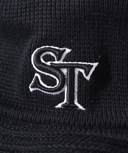STARTER（スターター）の「STARTER/スターター STC KNIT BUCKETベーシック コットン ニットバケットハット クロシェハット（ハット・メンズ・ホワイト/ブラック/ブルー/ライトブラウン/バーガンディー・FREE）」の9枚目の写真
