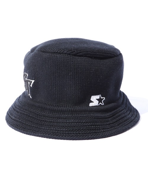 STARTER（スターター）の「STARTER/スターター STC KNIT BUCKETベーシック コットン ニットバケットハット クロシェハット（ハット・メンズ・ホワイト/ブラック/ブルー/ライトブラウン/バーガンディー・FREE）」の18枚目の写真