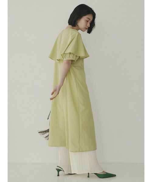 COTORICA（コトリカ）の「ケープカラーシャツワンピース（ワンピース・レディース・ブラック/オフホワイト/ブルー/グリーン・FREE）」の16枚目の写真