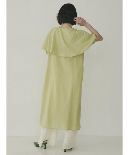 COTORICA（コトリカ）の「ケープカラーシャツワンピース（ワンピース・レディース・ブラック/オフホワイト/ブルー/グリーン・FREE）」の5枚目の写真