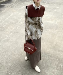 OWLLIDA apartment. | Nuance shirt with knit color(シャツ/ブラウス)