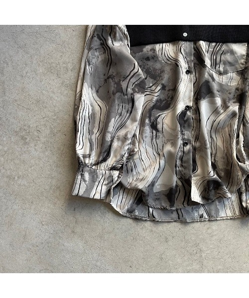 OWLLIDA apartment.(オルリダアパートメント)の「Nuance shirt with knit color(シャツ/ブラウス・レディース・ブラック/ブラウン・FREE)」の21枚目の写真
