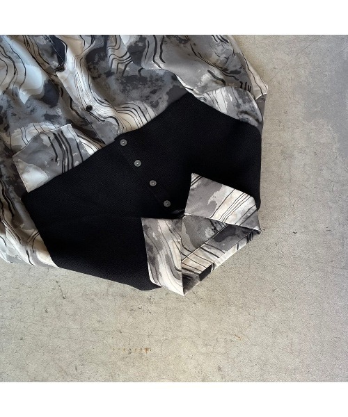 OWLLIDA apartment.(オルリダアパートメント)の「Nuance shirt with knit color(シャツ/ブラウス・レディース・ブラック/ブラウン・FREE)」の7枚目の写真