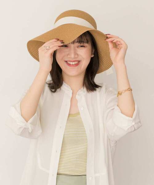 RODE SKO（ロデスコ）の「洗えるたためるハット（ハット・レディース・ブラック/ベージュ/アイボリー・FREE）」の6枚目の写真