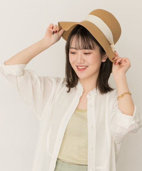 RODE SKO（ロデスコ）の「洗えるたためるハット（ハット・レディース・ブラック/ベージュ/アイボリー・FREE）」の7枚目の写真