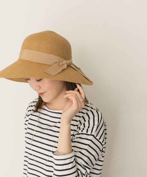 RODE SKO（ロデスコ）の「洗えるたためるハット（ハット・レディース・ブラック/ベージュ/アイボリー・FREE）」の13枚目の写真