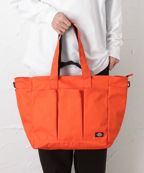 Dickies(ディッキーズ)の「Dickies ディッキーズ ガーデントートバッグ(トートバッグ・メンズ・ブラック/ベージュ/オレンジ/カーキ・フリー)」の4枚目の写真