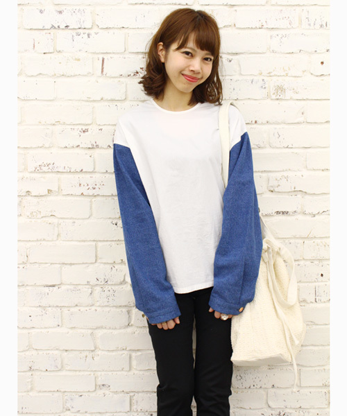 Kastane（カスタネ）の「【Kastane】デニムBIGブラウス（シャツ/ブラウス・レディース・ホワイト/カーキ/ブルー・FREE）」の11枚目の写真