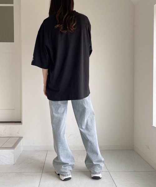 adidas(アディダス)の「adidas COMBAT SPORTS(アディダス コンバットスポーツ)/T-shirts オーバーサイズ袖ロゴTシャツ(Tシャツ/カットソー・レディース・ホワイト/ブラック/アイボリー/グリーン・M/L)」の19枚目の写真