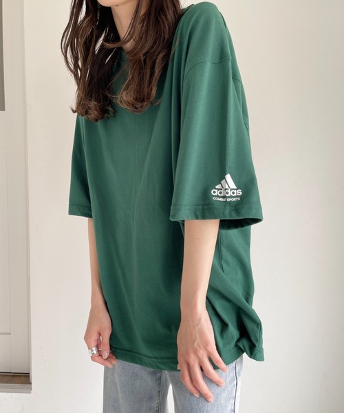 adidas(アディダス)の「adidas COMBAT SPORTS(アディダス コンバットスポーツ)/T-shirts オーバーサイズ袖ロゴTシャツ(Tシャツ/カットソー・レディース・ホワイト/ブラック/アイボリー/グリーン・M/L)」の22枚目の写真