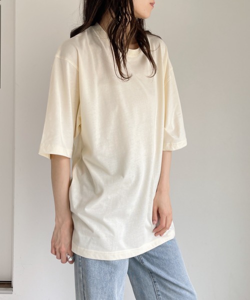 adidas(アディダス)の「adidas COMBAT SPORTS(アディダス コンバットスポーツ)/T-shirts オーバーサイズ袖ロゴTシャツ(Tシャツ/カットソー・レディース・ホワイト/ブラック/アイボリー/グリーン・M/L)」の12枚目の写真