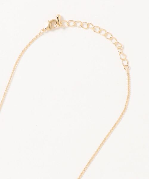 ADAM ET ROPE'(アダムエロペ)の「【LES BIJOUX】ダブルリングネックレス(ネックレス・レディース・シルバー/ゴールド・FREE)」の3枚目の写真