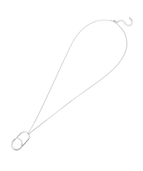 ADAM ET ROPE'(アダムエロペ)の「【LES BIJOUX】ダブルリングネックレス(ネックレス・レディース・シルバー/ゴールド・FREE)」の7枚目の写真