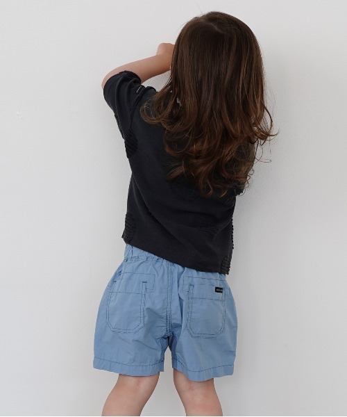 quoti use fith（クゥオティ　ユース　フィス）の「ドットジャガード 6分袖ビッグTシャツ（Tシャツ/カットソー・キッズ・チャコールグレー/ベージュ/ホワイト・110/130/90/100/120/80）」の14枚目の写真