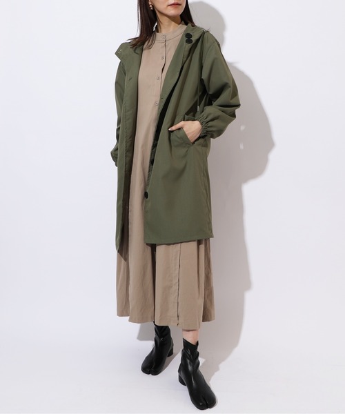 MAISON BREEZE(メゾンブリーズ)の「【MAISON BREEZE】ライトロングパーカー KNF(マウンテンパーカー・レディース・ブラック/ベージュ/ネイビー/グレー/カーキ・FREE)」の15枚目の写真