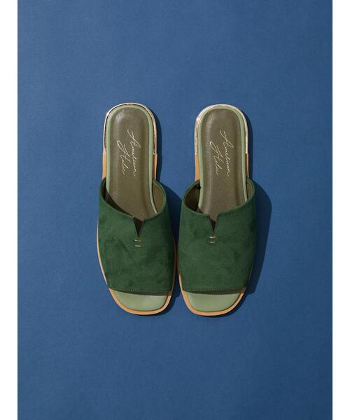 AMERICAN HOLIC（アメリカンホリック）の「スエード調フラットサンダル（サンダル・レディース・グリーン/ブルー/ピンク・L/M/S）」の8枚目の写真
