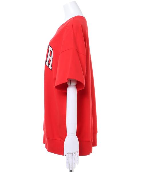 INGNI(イング)の「カレッジロゴミニスウェットトップス(Tシャツ/カットソー・レディース・ネイビー/レッド/オフホワイト/グリーン/オートミール・M)」の13枚目の写真