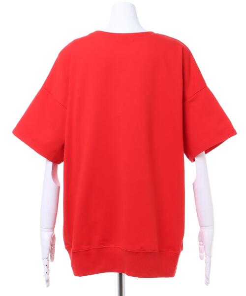 INGNI(イング)の「カレッジロゴミニスウェットトップス(Tシャツ/カットソー・レディース・ネイビー/レッド/オフホワイト/グリーン/オートミール・M)」の12枚目の写真
