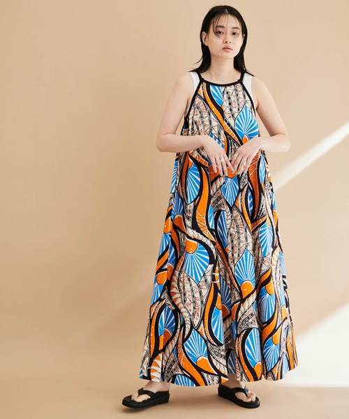 セール アフリカンプリントキャミワンピース ワンピース Adam Et Rope アダムエロペ のファッション通販 Zozotown