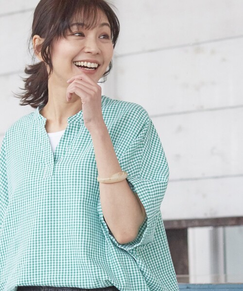 SHOO・LA・RUE（シューラルー）の「◆Cシルエットバングル（ブレスレット・レディース・ダークグリーン/ダークブラウン/ライトベージュ・00）」の8枚目の写真