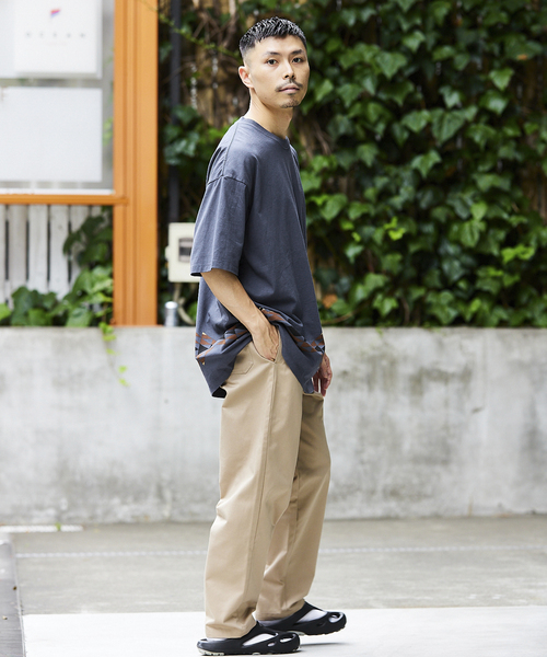 JOURNAL STANDARD relume（ジャーナルスタンダード　レリューム）の「《追加》CALIFORNIA シェフカラーパンツ（チノパンツ・メンズ・ホワイト/ブラック/ベージュ/グリーン/ブルー/レッド・SMALL/MEDIUM/LARGE/X-LARGE）」の4枚目の写真