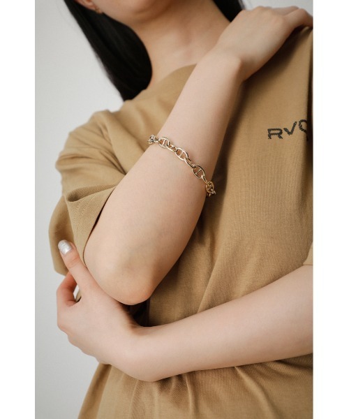 AZUL by moussy(アズールバイマウジー)の「LINK CHAIN BRACELET/リンクチェーンブレスレット(ブレスレット・レディース・シルバー/ゴールド系その他・FREE)」の11枚目の写真