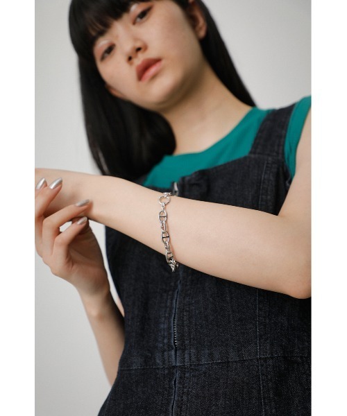 AZUL by moussy(アズールバイマウジー)の「LINK CHAIN BRACELET/リンクチェーンブレスレット(ブレスレット・レディース・シルバー/ゴールド系その他・FREE)」の3枚目の写真
