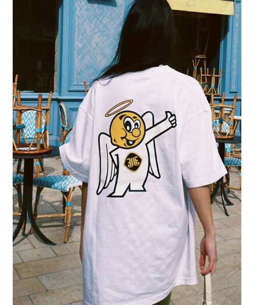 jouetie(ジュエティ)の「ddp BIG Tシャツ【コラボ】(Tシャツ/カットソー・レディース・ブラック/オフホワイト/ブルー・MEDIUM)」の2枚目の写真