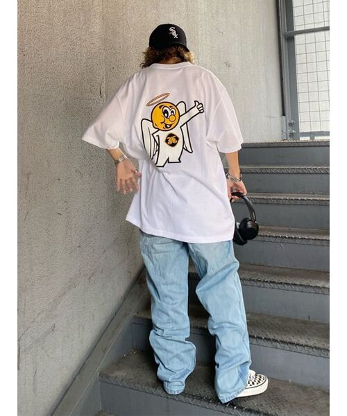 jouetie(ジュエティ)の「ddp BIG Tシャツ【コラボ】(Tシャツ/カットソー・レディース・ブラック/オフホワイト/ブルー・MEDIUM)」の4枚目の写真