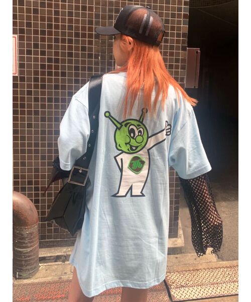 jouetie(ジュエティ)の「ddp BIG Tシャツ【コラボ】(Tシャツ/カットソー・レディース・ブラック/オフホワイト/ブルー・MEDIUM)」の12枚目の写真