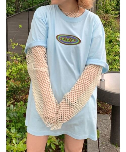 jouetie(ジュエティ)の「ddp BIG Tシャツ【コラボ】(Tシャツ/カットソー・レディース・ブラック/オフホワイト/ブルー・MEDIUM)」の14枚目の写真