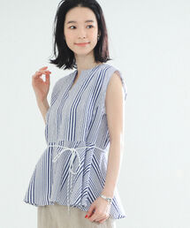 Demi-Luxe BEAMS | Demi-Luxe BEAMS / サッカー ぺプラム プルオーバー(シャツ/ブラウス)