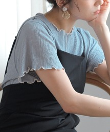 Crisp | バイカラーメロウショートTシャツ(Tシャツ/カットソー)