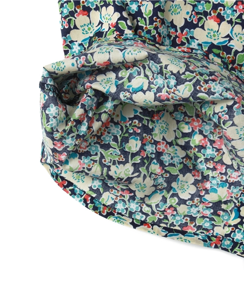 BONTON（ボントン）の「3ヶ月～2歳用　リバティプリントブラウス（シャツ/ブラウス・キッズ・ベージュ/ブルー/ターコイズブルー/ピンク・12MONTH/18MONTH/2YEAR/3MONTH）」の5枚目の写真